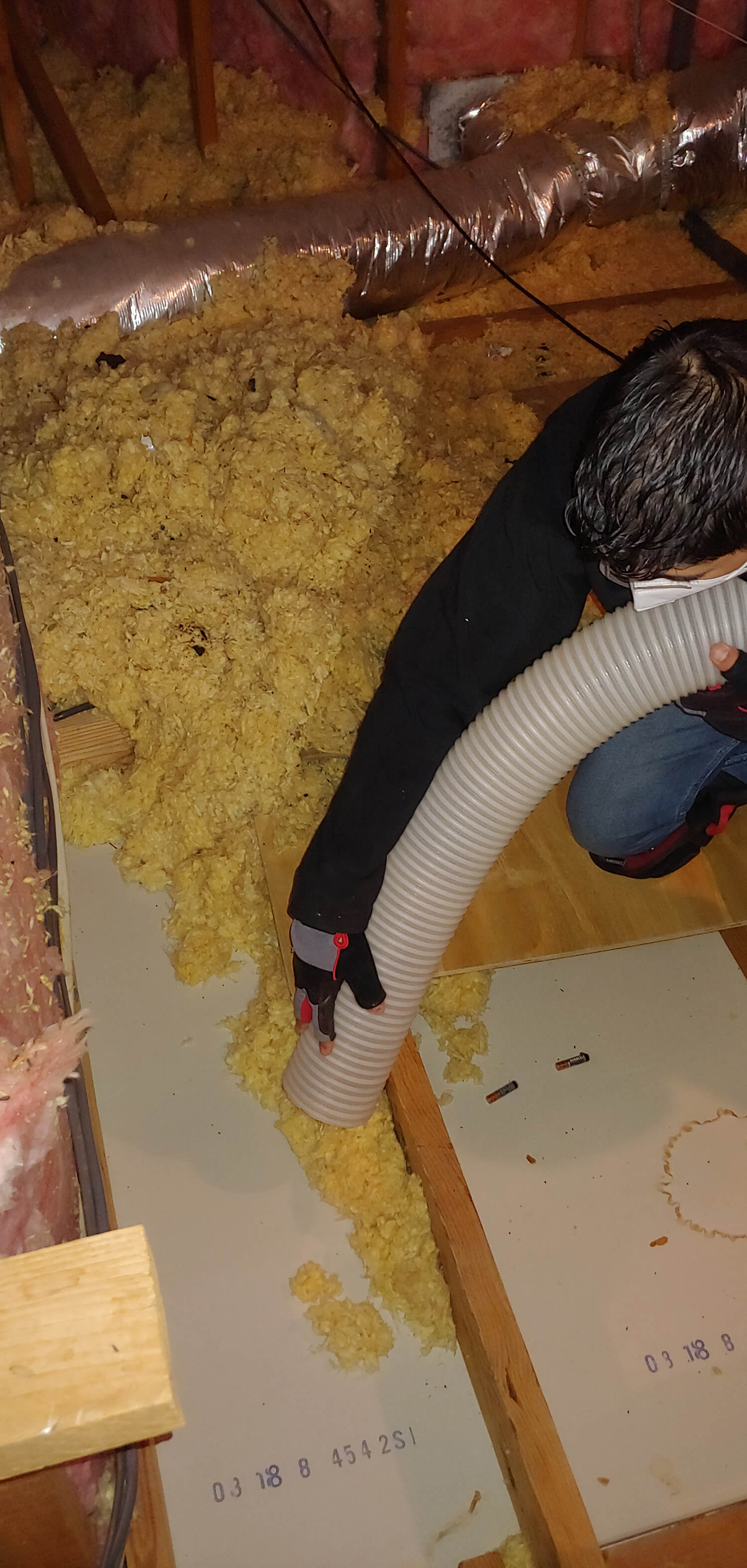 attic insulation removal LA PORTE